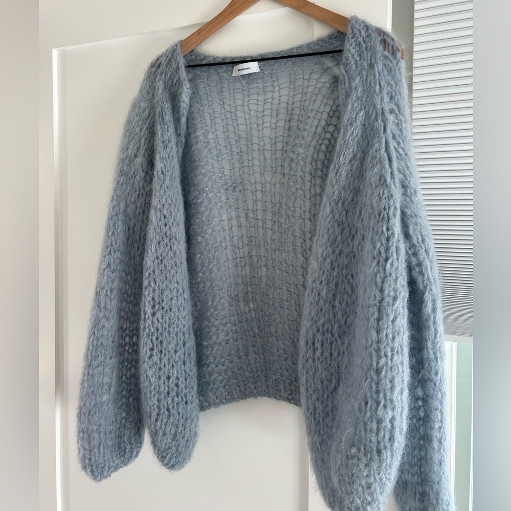 Maiami Light Blue Knit Cardigan